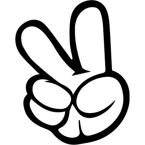 mickey hands peace sign Thumbnail